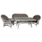 Комплект мебели CHELSEA (Челси) на 4 персоны со столом 170х90 серый из искусственного ротанга