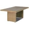 Комплект мебели угловой БЕРГАМО соломенного цвета на 6 персон со столом 180х100 из искусственного ротанга