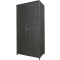 Шкаф серии YUHAHG темно-серого цвета 100x60x200 см из плетеного искусственного ротанга
