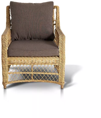 Кресло серии ГРАНД ЛАТТЕ соломенное из искусственного ротанга