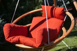 Подвесное кресло качели деревянные с подушками - комплект МАЙЯ SET