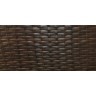 Обеденная группа МИРАМАР коричневая на 6 персон со столом 160х90 из искусственного ротанга