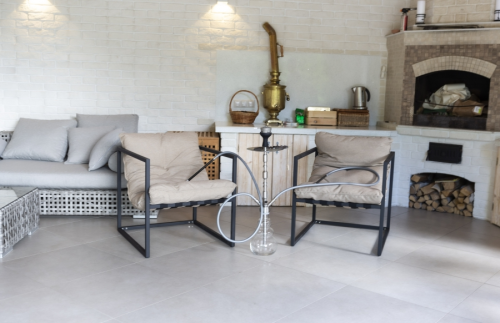 Комплект мебели ЛИОН кофейный на 2 персоны коричневый из алюминия