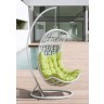 Кресло подвесное ВИШИ белое из искусственного ротанга