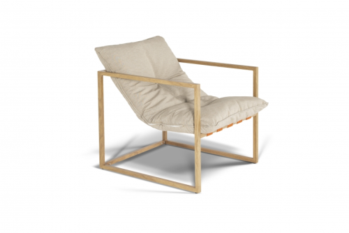 Кресло серии ЛИОН коричневое из алюминия