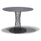 Стол обеденный ДИЕГО размером D100 столешница HPL цвет серый гранит подстолье металл