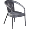 Кресло DECO (Деко) серый из искусственного ротанга
