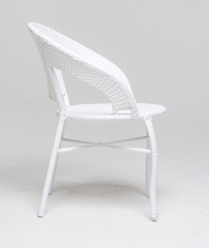 Кресло MIKA (Мика) GG-04-06W белое из искусственного ротанга