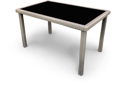Комплект мебели АРИЯ СЕТ бежевый на 4 персоны со столом 130х80 из искусственного ротанга