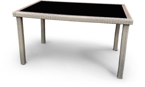 Комплект мебели АРИЯ СЕТ бежевый на 4 персоны со столом 130х80 из искусственного ротанга