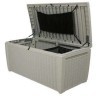 Сундук POOL BOX (Пул бокс) 500L белый размером 145х73х64 из пластика под фактуру искусственного ротанга
