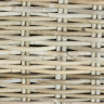 Лаунж зона серии KAMILA (Камила) на 8 персон с трехместным и двухместным диваном из плетеного натурального ротанга цвет бежевый