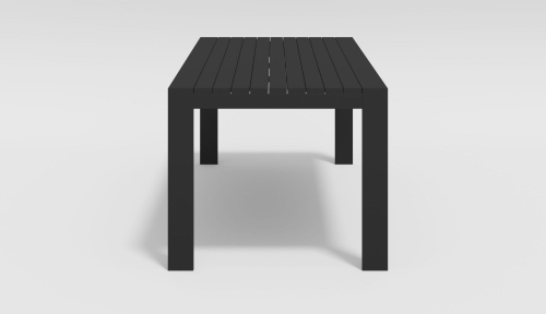 Стол обеденный GARDENINI MALIA (Малия) размером 180х90 цвет антрацит из алюминия