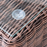 Лаунж зона серии LETICIA (Летисия) на 6 персон с угловым диваном из плетеного искусственного ротанга цвет коричневый