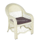 Кресло SEVILLA (Севилла) белое из искусственного ротанга