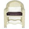 Кресло SEVILLA (Севилла) белое из искусственного ротанга