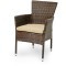 Кресло серии AROMA (Арома) темно-коричневое из искусственного ротанга