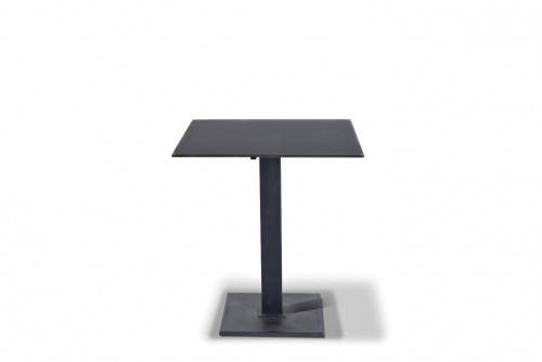 Стол для кафе RC658 размером 64х64 черного цвета с чугунным подстольем