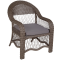 Кресло SEVILLA (Севилла) коричневое из искусственного ротанга