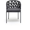  Кресло серии DIEGO (Диего) темно-серое из роупа
