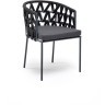  Кресло серии DIEGO (Диего) темно-серое из роупа