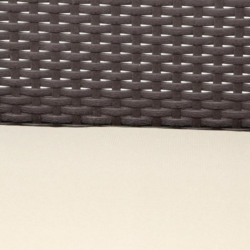 Диван двуxместный КОРФУ (Corfu Love Seat) RF коричневый из пластика под фактуру искусственного ротанга
