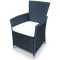 Кресло плетеное KVIMOL KM-0317 цвет черный из искусственного ротанга