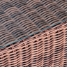 Лаунж зона серии MERCEDES (Мерседес) на 7 персон с трехместным из плетеного искусственного ротанга цвет коричневый