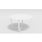 Стол обеденный GARDENINI PRIMAVERA (Примавера) размером D120 цвет белый из алюминия