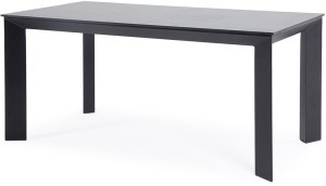 Венето обеденный стол из HPL 240х100см, цвет серый гранит, каркас черный